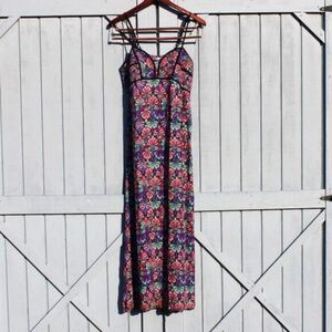 Xhilaration Boho Floral Maxi Dress – Size XL – Festival Y2K Vibes